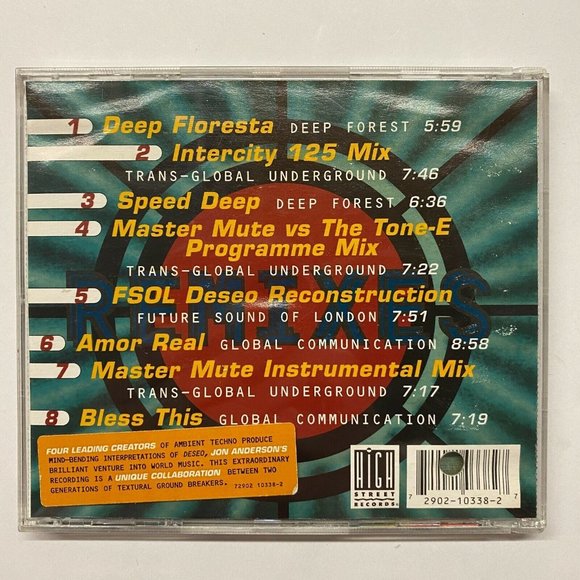 The Deseo Remixes by Various Artists (CD, Jul-1995, High Street) - Picture 3 of 3